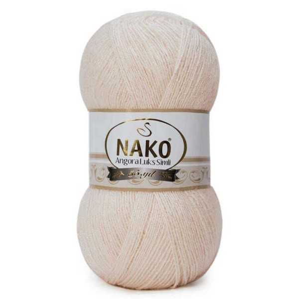 Nako Angora Lüks Simli 11499SE Ekru